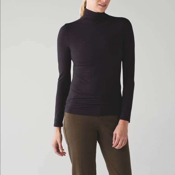 Lululemon Layer Me Turtleneck size 6 black. - Picture 1 of 7